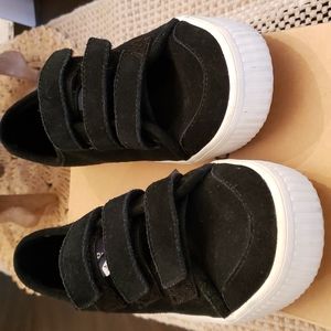 Sperry black suede sneakers